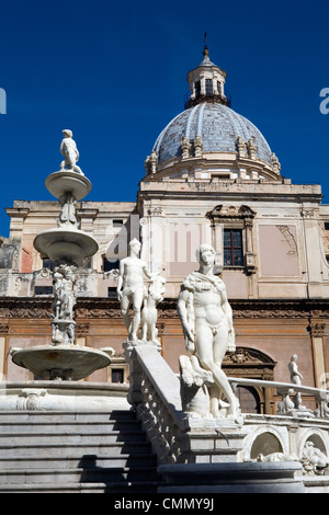 Piazza Pretoria, Palermo, Sizilien, Italien, Europa Stockfoto