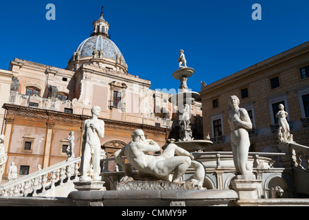 Piazza Pretoria, Palermo, Sizilien, Italien, Europa Stockfoto