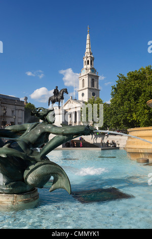 St. Martin ist in den Bereichen Kirche, Trafalgar Square, London, England, Vereinigtes Königreich, Europa Stockfoto