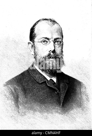 ROBERT KOCH (1843-1910), deutscher Arzt, der Cholera, Milzbrand und Tuberkulose-Bakterien isoliert Stockfoto
