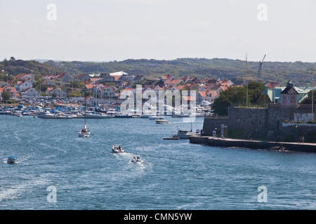 Segelboot Marstrands Marina, eine Insel an der schwedischen Westküste Stockfoto