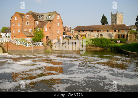 Abtei Mühle und Mühle Avon Tewkesbury Gloucestershire England UK Stockfoto