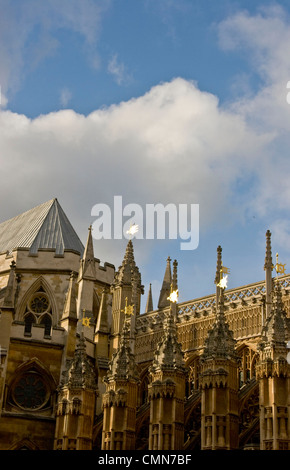 Auf dem Dach des Grades 1 aufgeführten Henry Vii Kapelle zum UNESCO-Weltkulturerbe Westminster Abbey London England Europa Stockfoto