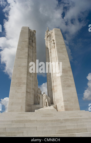 Canadian National Memorial auf Vimy Ridge, in Erinnerung an den ersten Weltkrieg Schlacht im April 1917 Stockfoto