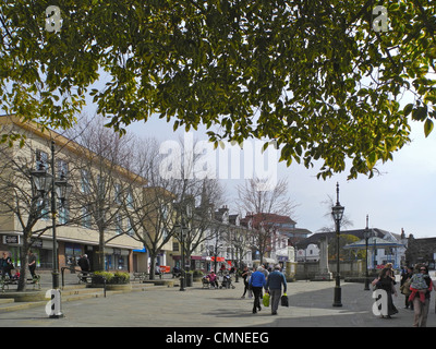 Horsham in West Sussex. Dies ist die Carfax. Stockfoto