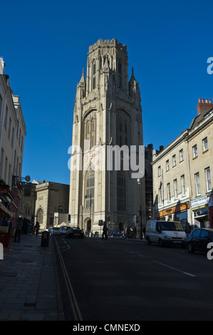 dh Wills Memorial Building CLIFTON BRISTOL Wills Memorial Tower University of Bristol Building Gotische Architektur großbritannien Stockfoto