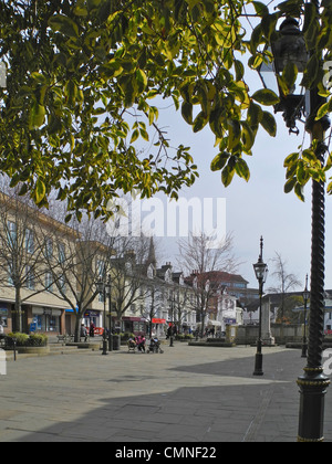 Horsham in West Sussex. Dies ist die Carfax. Stockfoto