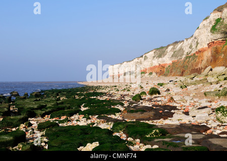 Hunstanton Klippen, Norfolk, England, UK Stockfoto