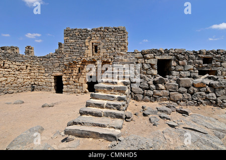 Asien Jordanien Burg Qasr al-Azraq in der Festung blieb Lawrence von Arabien Stockfoto