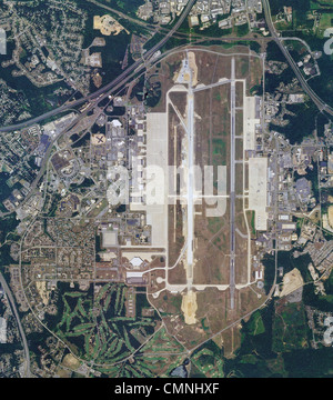 Luftbild-Karte von Andrews Air Force Base, Prinz Georges County, Maryland Stockfoto