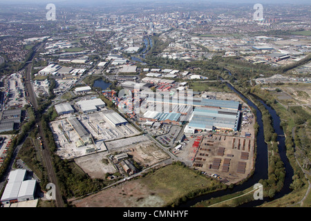 Luftaufnahme der Haigh Park Road, Leeds Stockfoto