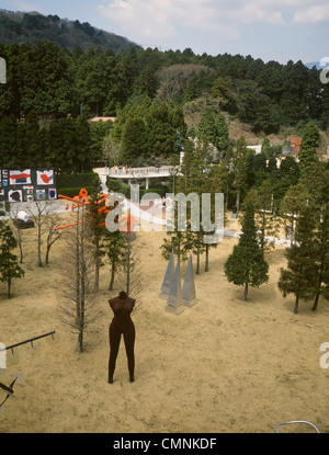 Japan Hakone Hakone Open Air Museum allgemeine Ansicht des Parks, die verschiedenen Skulptur Stockfoto