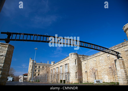 Joliet, Illinois - The Joliet Correctional Center, einem Gefängnis, das 1858 eröffnet und im Jahr 2002 geschlossen. Stockfoto