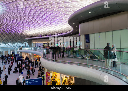 Die neue Buchung Halle am Kings Cross Station, London Stockfoto