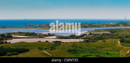 Salt Lake-Bagdad auf Rottnest Insel. Stockfoto