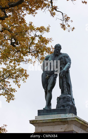 Hercules, Cameron-Galerie, Catherine Park, Tsarskoye Selo, Puschkin, in der Nähe von St. Petersburg, Russland, Europa, klassische statue Stockfoto