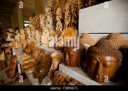 Holz-Bildhauer workshop Stockfoto
