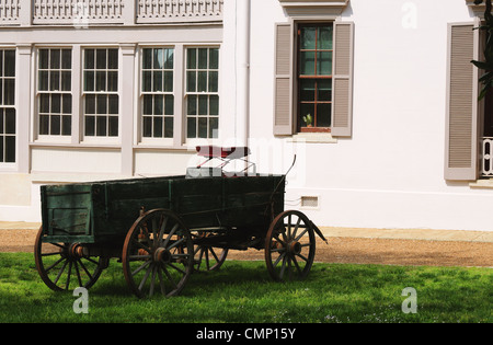 19. Jahrhundert-Wagen auf der Belle Meade Plantage Stockfoto