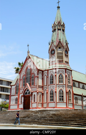 Arica Chile, Plaza Colon, Kathedrale von San Marcos, Kirche, Religion, historisches Wahrzeichen, Neugotik, Architektur aus Gusseisen, Gustave Eiffel Workshop, erste Stockfoto