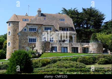 Strand von Port Manech, Hotel Manoir Dalmore, Finistere, Bretagne, Bretagne, Frankreich Stockfoto