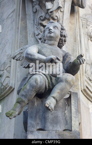 Cherub Barocco Skulptur geringeren Schlesien Breslau Polen Stockfoto