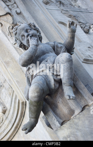 Cherub Barocco Skulptur geringeren Schlesien Breslau Polen Stockfoto