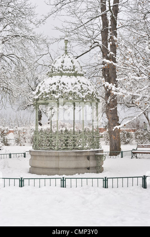 Schlossberg im Winter, Graz, Steiemark, Österreich Stockfoto