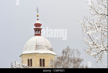 Schlossberg im Winter, Graz, Steiemark, Österreich Stockfoto