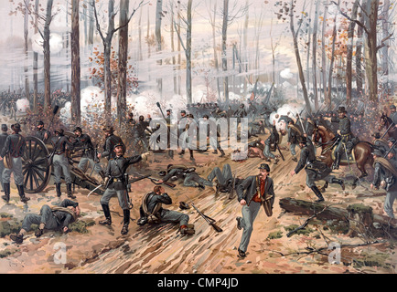 Die Schlacht von Shiloh, auch bekannt als die Schlacht von Pittsburg Landing, Schlacht im westlichen Theater des amerikanischen Bürgerkrieges. Stockfoto