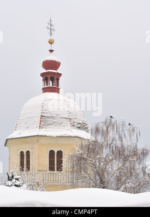 Schlossberg im Winter, Graz, Steiemark, Österreich Stockfoto