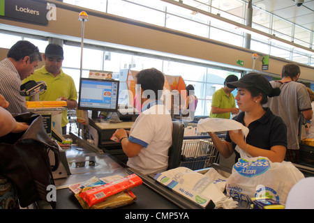 Santiago Chile, Providencia, Avenida Rancagua, Express Lider, Lebensmittelgeschäft, Supermarkt, Kette, Lebensmittel, Shopping Shopper Shopper Shopper Shop Shops Market Markets mar Stockfoto