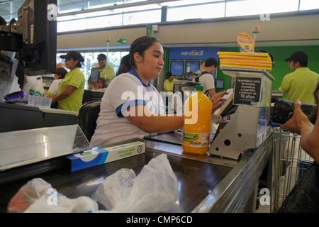 Santiago Chile, Providencia, Avenida Rancagua, Express Lider, Lebensmittelgeschäft, Supermarkt, Kette, Lebensmittel, Shopping Shopper Shopper Shopper Shop Shops Market Markets mar Stockfoto