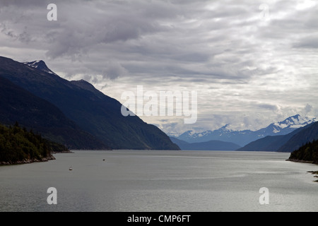 Inside Passage zwischen Skagway und Juneau aus Alaska Ferry, USA Stockfoto