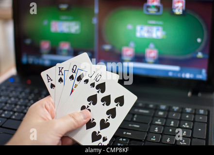 Online-poker Stockfoto