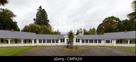 Queen Mary Hospital, Hanmer Springs South Island führendes Zentrum für die Behandlung der Drogenabhängigkeit, im Jahr 2003 geschlossen. Stockfoto