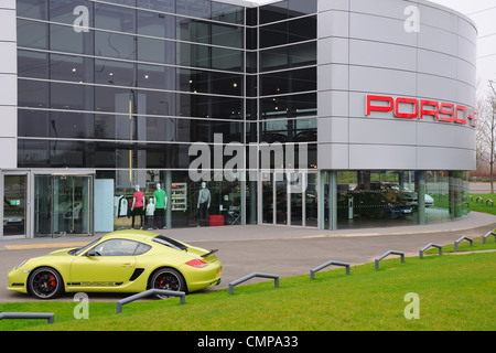 Porche Zentrum in Hillington, Glasgow, Schottland, Vereinigtes Königreich Stockfoto