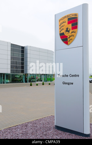 Porche Zentrum in Hillington, Glasgow, Schottland, Vereinigtes Königreich Stockfoto