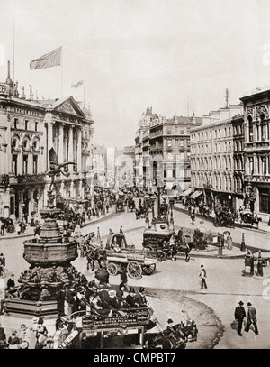 Piccadilly Circus, London, City of Westminster, England im Jahre 1910. Aus der Geschichte von 25 ereignisreiche Jahre in Bildern veröffentlicht 1935 Stockfoto