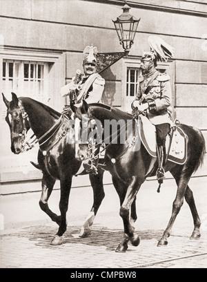 König Georg v. und Kaiser Wilhelm II. Stockfoto