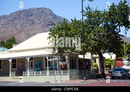 Huguenot Straße in Franschhoek Stockfoto