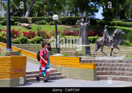 Lima Peru, Barranco, Parque Parra, Stadtpark, Paseo Chabuca Granda, María Isabel Granda Larco, Statue, lateinamerikanische lateinamerikanische Einwanderer min Stockfoto