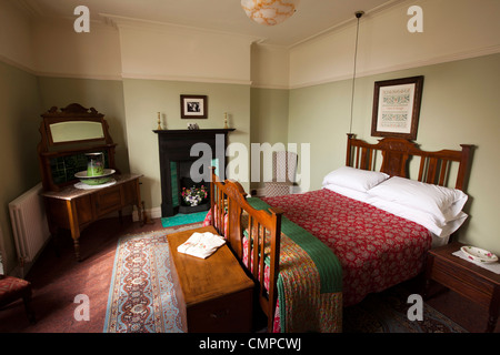 Großbritannien, Wales, Swansea, 5 Cwmdonkin Road, Geburtsort und ehemalige Heimat der Schriftsteller und Dichter, Dylan Thomas, Schlafzimmer Stockfoto