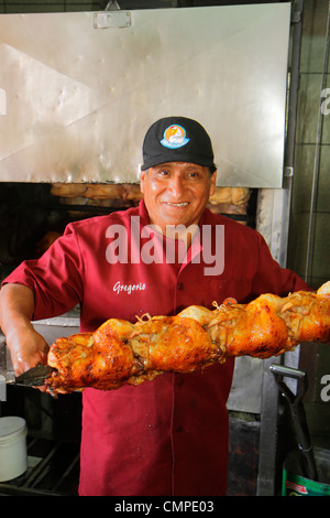 Tacna Peru, Avenida Francisco Bolognesi, El Pollo Pechugon, Restaurant Restaurants Essen Essen Essen Essen gehen Café Cafés Bistro, peruanische Küche, Rotisserie, c Stockfoto