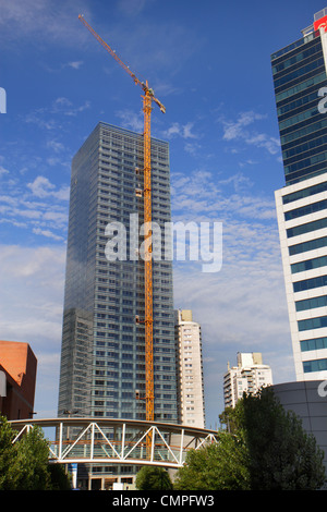 Uruguay, Montevideo, Avenida Dr. Luis Alberto de Herrera, Montevideo World Trade Center, Zentrum, WTC, Gebäudekomplex, Wolkenkratzer, im Neubau Stockfoto