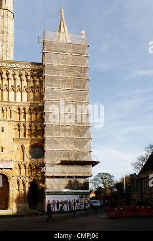 Kathedrale von Lincoln restauriert, Lincoln UK Stockfoto