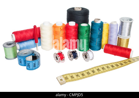 Nähzubehör oder Nähzeug Stockfoto