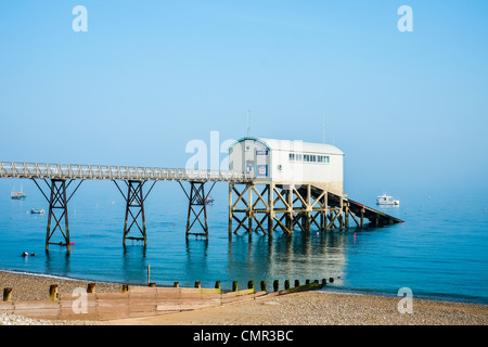 Die Rettungsstation ausführen, indem die RNLI in Selsey in West Sussex, England. Stockfoto