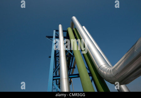 chemische Industrieanlagen Stockfoto