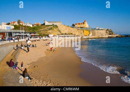 Praia Poca Strand Estoril Küstenort in der Nähe von Lissabon Portugal Europa Stockfoto