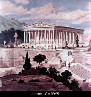 ABBILDUNG SIEBEN WELTWUNDER DER ANTIKEN WELT 550 V. CHR. TEMPEL DER DIANA ARTEMIS IN EPHESUS Stockfoto